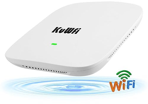 Cloud WiFi 6 AX1800 Wireless Access Point, Gigabit dual band Wi-Fi access point (1770 Mbit/s, 2 porte Gigabit Ethernet con 48 V PoE, Web Management, adatto per montaggio a parete e a soffitto) bianco
