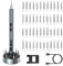 ORIA 53 in 1 Präzisions Elektroschrauber, Elektrischer Schraubendreher mit Digitale Bildschirm, Mini Akkuschrauber Reparatur-Kits mit Ladestation, 4 Drehzahlen Einstellbar, für Uhr, Kamera, Laptop
