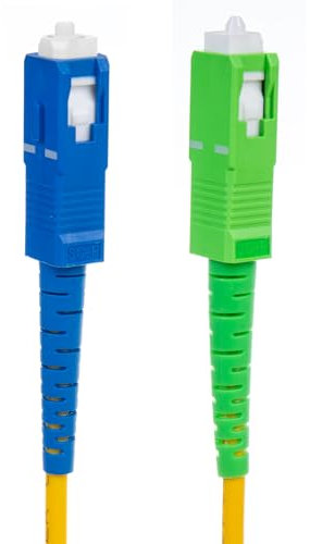 Maclean Cordon de raccordement fibre optique monomode MCTV-401 fibre optic patchcord cable, SC/APC-SC/UPC SM 9/125 LSZH, single-mode, length 1m, simplex, G657A2,