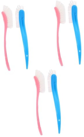 ibasenice 6piezas Cepillo Limpiador De Biberones y Botellas De Azul y Rosa Cepillo Multifuncional para Limpieza De Tazas y Botellas De Agua para Accesorios De Cocina y Bebés