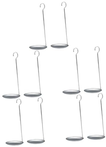 TOPBATHY 10 Pcs Stainless Steel Shrimp Cake Spoon Non Stick Skillets Metal Flower Swedish Timbale Iron Stainless Steel Saucepan Kitchen Gadget Non-Stick Oil Spoon Shrimp Cakes Small Spoon