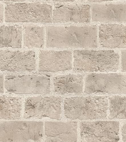 Rasch Tapeten 865721 - Vliestapete mit Steinoptik in Beige aus der Kollektion Symphony - 10,05 m x 0,53 m (LxB)