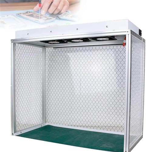 HEAXIY Vertikale Laminar-Flow-Haube, Luftstrom-Reinigungsbank mit DREI Ventilatoren, HEPA-Filter-Anti-Staub-Arbeitsbank für Sauberes, Staubfreies Arbeiten