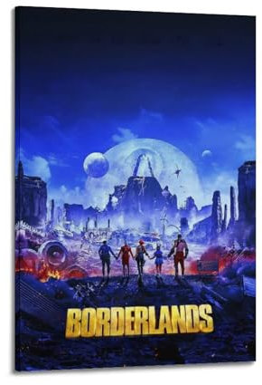 MYSJWLPOT Poster des Films Borderlands, dekoratives Gemälde, Leinwand, Wandposter und Kunstdruck, modernes Familienschlafzimmer, Dekoration, Poster, 50 x 75 cm