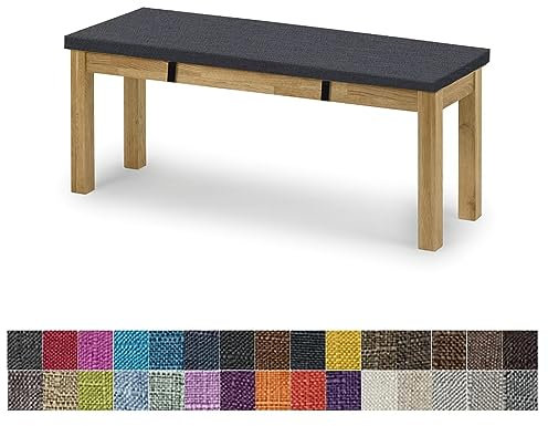 Outdoor Bankauflage Wasserdicht Sitzkissen 90x40x8 Warmgrau