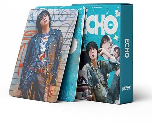 NVUQCKWZ JIN Photocards Neues Album Echo Cards Mini Merch Photo Cards JIN Poster Karten für Fans