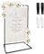 Caballete para Cartel de Boda, 123 x 73 x 53cm Soporte Resistente para Letreros de Bienvenida de Boda, Soporte de Exhibición de Caballete de Metal, para Boda, Carteles, Exhibiciones de Arte