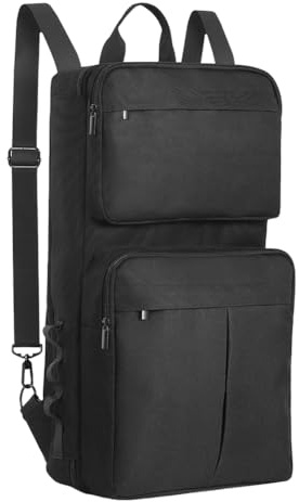 Kexpery Zaino DJ per Pioneer DDJ-400 DDJ-FLX4 Roland DJ-202 Custodia di controllo DJ Borsa da viaggio leggera anti-graffio tracolla regolabile, Nero , Travel