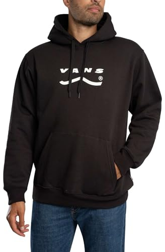 Vans Men's Determined Back Graphic Pullover Hoodie, Black, M