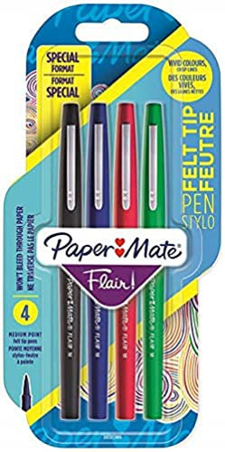 Paper Mate Flair Filzstifte, bunt 4 Stück