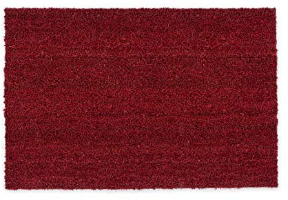 Carpido rutschfeste Kokosmatte - 50 x 80 cm Rot - Nachhaltige Naturfaser für den überdachten Außenbereich - 100% Kokos Fußmatte - Türmatte Eingang