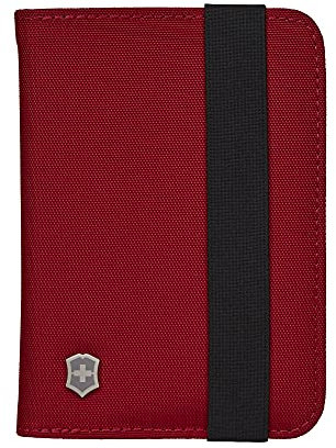 Victorinox Reisepasshülle mit RFID-Blocker, Organizer für Ausweis, Kreditkarten, Reisedokumente, Verschließbare Reisepasstasche, Rot