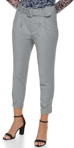 DKNY Plissierte Hose mit Gürtel, Cashmere Heather, 46