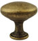 French Furniture Fittings Set of 6 Kitchen Cabinet Cupboard Door Knobs Vintage Shabby Chic Round Handles for Chest of Drawers Kitchen Cabinet Cupboards 29mm, Deep Antique Brass Finish