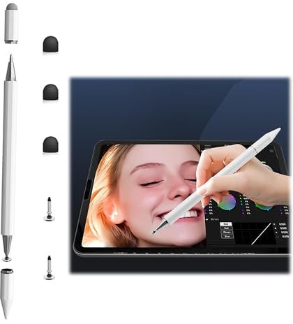 Lápiz Táctil Universal 3 en 1 para Tablet y Pantallas Capacitivas - Compatible con iPad, iPhone, Lenovo, Samsung, Huawei y Móviles