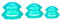 Generic Ensembles de ventouses en Silicone pour le dos, 3 pièces, ventouses de Massage, Vert