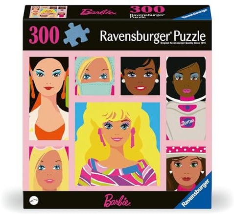 Ravensburger Puzzle Moment 12001493 - Strong Women Make Waves - 300 Teile Barbie Puzzle für Erwachsene und Kinder ab 8 Jahren