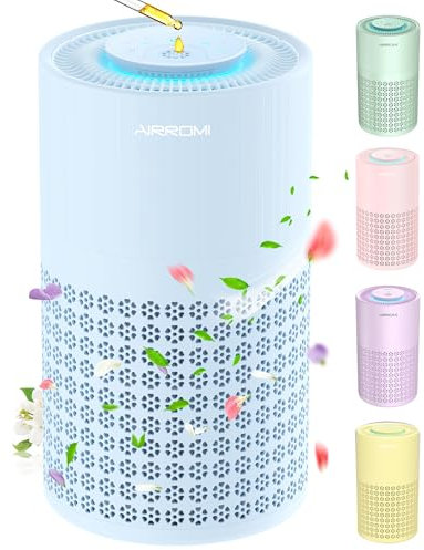 AIRROMI Air Purifier for Bedroom with HEPA Filter 3 in 1 Pet Air Purifier Cat Urine Smell Covers Up to 990 Square Feet Air Cleaner