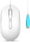 perixx PERIMICE-222P Souris PS/2 avec Câble - Câble Long de 1,8 Métre - Design Optique 1200/1600/2000 DPI - Blanc