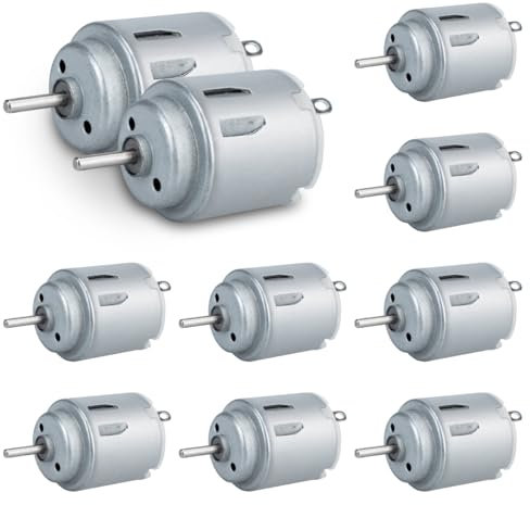Innfeeltech 10 PCS micro moteur à courant continu petit moteur à courant continu mricor r140 DC 3V - 5V 18000rpm pour les jouets de bricolage et les expériences scientifiques