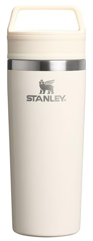 STANLEY Cafe To Go Travel Mug 16 oz | Leakproof Two-Part Drink Through Lid | Tumbler Cup for Coffee, Tea and Drinks | Insulated Stainless Steel Coffee Mug | BPA-Free | Cream Gloss