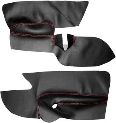 Intérieur voiture Pour Golf 5 Pour Jetta 2005-2009 Garniture D'autocollant Couverture Panneau D'accoudoir Porte Voiture Garniture Panneau Porte Conduite À Gauche Car Interior Decoration Trims(Front Bl