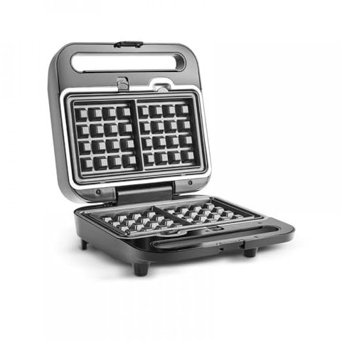 Karaca Tote Waffeleisen und Sandwich-Toaster 2-in-1, Toastie-Maker und Belgische Waffel Waffle Maker mit Antihaftplatten automatische Temperaturregelung, spülmaschinengeeignet, LED-Anzeigen, 1000W