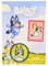 COMERCIAL MERCERA Bluey, Peppa Wutz, Skye Aufnäher für Kinder, (zur Auswahl), 3er Set Bügelflicken zum Aufbügeln, für Kleidung und Taschen, süße Motive von Lizenz (Bluey)