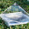 Transparente Plane, klare Plane mit Ösen, PVC-Plane, Polyvinyl-Planenabdeckung, 0,35 mm Markisenüberdachung, Terrassenüberdachung für Gartengewächshauspflanzen, Haustierdach (1,3 m x 1 m (4,26 Fuß x