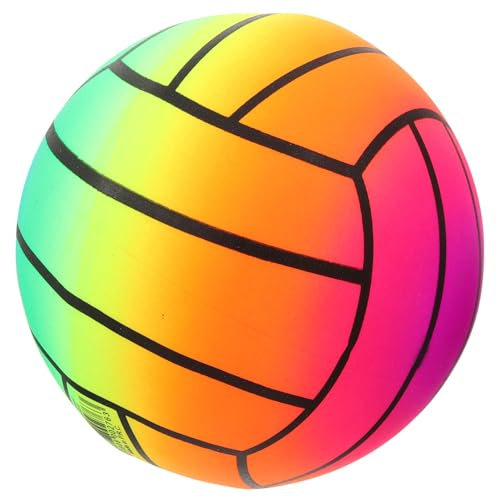 Supvox Aufblasbarer Regenbogen Volleyball Für Wasser Und Strand Großer Aufblasbarer Ball Für Schwimmbäder Und Outdoor-Spiele Spielzeug Zum Spielen Im Freien