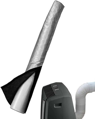 Manchon Isolant Pour Tuyau De Climatisation Portable - Protection Contre La Chaleur Et La Poussière, Résistant Aux Hautes Températures, Pour Tuyau D'échappement De Climatisation, 59x21 Pouces