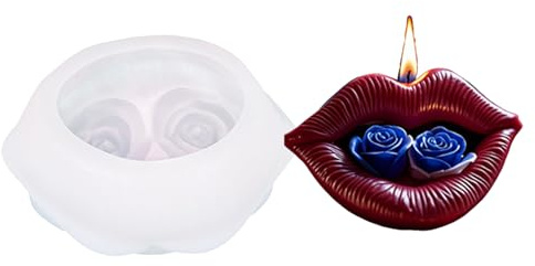 Flowers Molds Castings Molds Rose Lip Silicone Moulds Epoxy Resin Plasters Ornament Flowers Silicone Rose Lip Plasters Casting