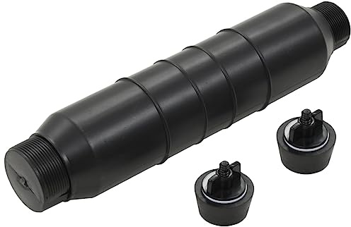 Kaloriko Bouteille d Hiver Piscine Gizzmo en PEHD pour Skimmer et écumoire, Protection antigel hivernage, avec 2 Bouchons 1,5 Pouces pour Piscine Spa Jacuzzi Hors Sol Tubulaire Entretien Nettoyage