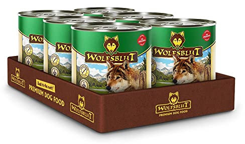 Wolfsblut - Green Valley - 6 x 800 g - Lamm und Lachs - Nassfutter - Hundefutter - Getreidefrei