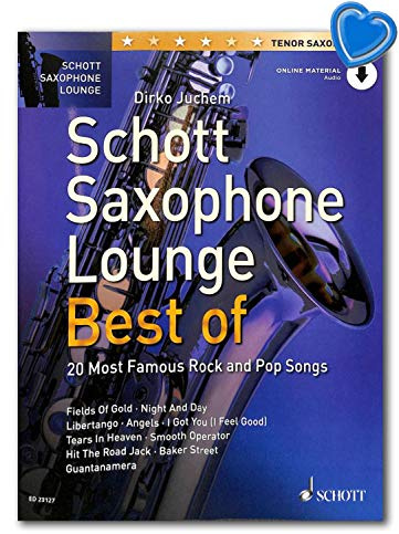 Schott Saxophone Lounge BEST OF - 20 Most Famous Rock and Pop Songs für Tenor-Saxophon - Ausgabe mit Online-Audiodatei, Notenklammer - Verlag Schott Music ED23127 9783795716066