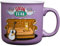 Silver Buffalo FRD463E1 Friends Smelly Cat Central Perk - Taza de cerámica, 20 onzas, color morado