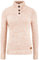 OXMO OXPhilicita Damen Strickpullover Troyer Grobstrick Pullover 100% Baumwolle Regular fit, Größe:2XL, Farbe:Cameo BROW (7951783)