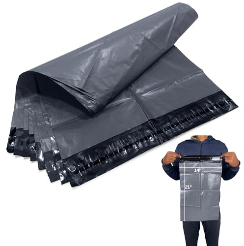 Versandtaschen, 35,6 x 53,3 cm, Grau, 50 Stück