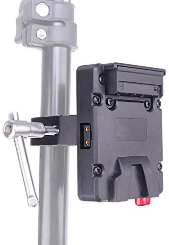 Fotga Pocket Sized Mini Nano V-Lock V-Mount Battery Power Supply Plate Adapter with D-tap & Super Clamp