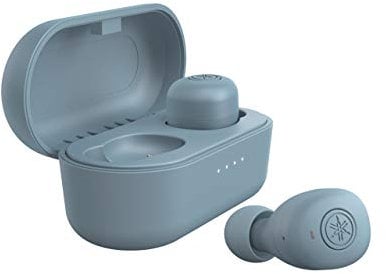 Yamaha TW-E3B Cuffie Bluetooth, Auricolari In-Ear Wireless, 6h di Autonomia con 1 sola Ricarica, Impermeabili (Certificazione IPX5), Custodia di Ricarica, Blu