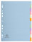 Exacompta 1612E Pastell-Register Forever 10er Pack für DIN A4 aus Recyclingkarton 12-teilig volle Höhe 22 x 29,7 cm vollfarbig 2 x 6 Farben Blauer Engel Pastellcolor Aquarel Trennblätter Trennstreifen