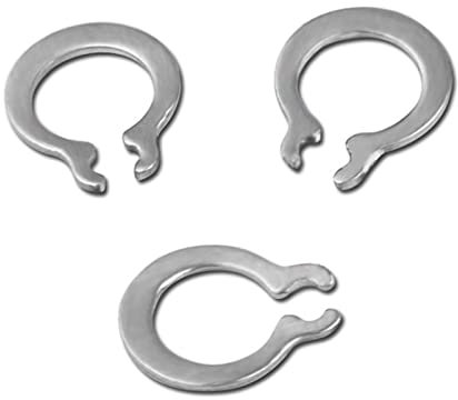 Sicherungsscheibe 3mm 4mm 5mm 6mm 8mm Kürbis-Typ-Waschmaschine 304 Edelstahl-C-Typ-elastischer Ring externer Sicherungsring-Halterring (50pcs 100pcs)(M4)