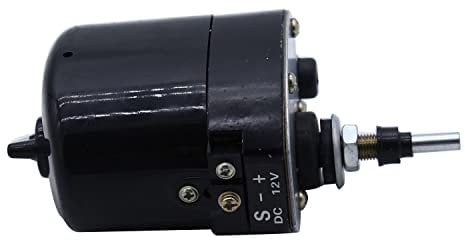1 PC SHLPDFM 12V Universal Scheibenwischermotor Schwarz Farbe Kompatibel mit Fischerboot Wohnwagen Willys Jeep Traktor 01287358 773100001 0390506510