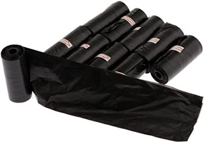 jojomis 10 Rollen Nachfüllbeutel Hundekotbeutel Wickeltasche für Wickeltaschenspender - Schwarz, wie beschrieben