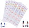 Essential Oil Bottle Labels Stickers 4 Sheets Multiple Perfume Bottle Cap Stickers Writable Roller Bottle Label
