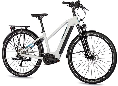 Airtracks 28 Zoll E-Bike Damen Trekking Fahrrad City Bike Motiv TR.2.0L Motor Bosch Performance LINE POWERTUBE 625 wh - 9 x Gang Shimano RD-M2000 SGS - 42cm (Körpergröße 160-170cm)