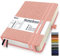 Mlife A5 liniert Journal Notizbuch,360 Seiten Und 100g/M² Tintenfestes Papier,Hardcover Collegeblock Notizblock,Notizbücher Mit Falttasche Für Büro Schule Zuhause Schreiben&Notizen(Rosa)