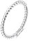 Milacolato 925 Silber Ring Für Damen Mädchen 18-Karat Weißgold Plattierte Twist-Band-Ringe Aus Sterlingsilber 1,5mm Dünner Fingerring Hochzeit Verlobung Versprechen Ringe Größe 52