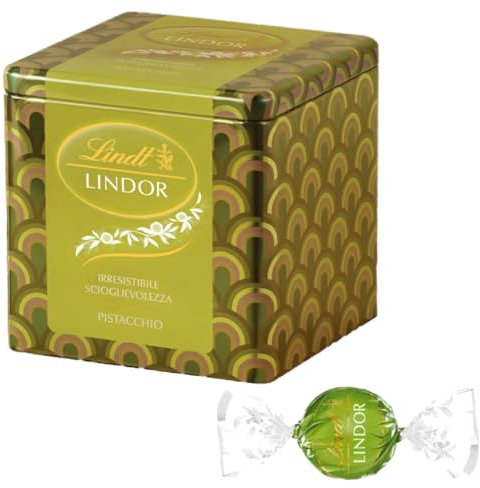 Cioccolatini Praline Lindt Boules al Pistacchio Latta Anni '70 da 175 g Senza Glutine