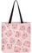 KUIFORTI Borse della spesa riutilizzabili per le donne pieghevole resistente shopping tote bag grande palestra tela panno sacchetto, maialino rosa., Taglia unica